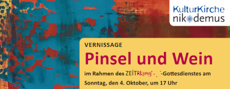 Vernissage pinsel und wein